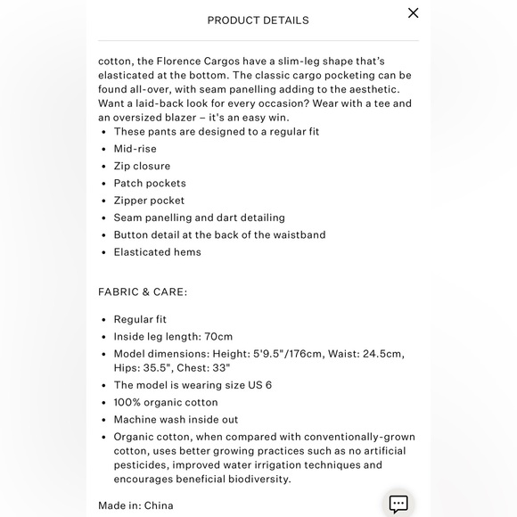 All Saints Florence Cargo Jogger Pants Washed Black , size 12 - Picture 2 of 15